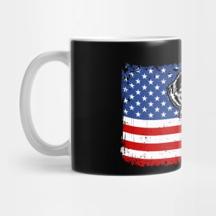 Proud Labrador Lab American Flag patriotic dog Mug